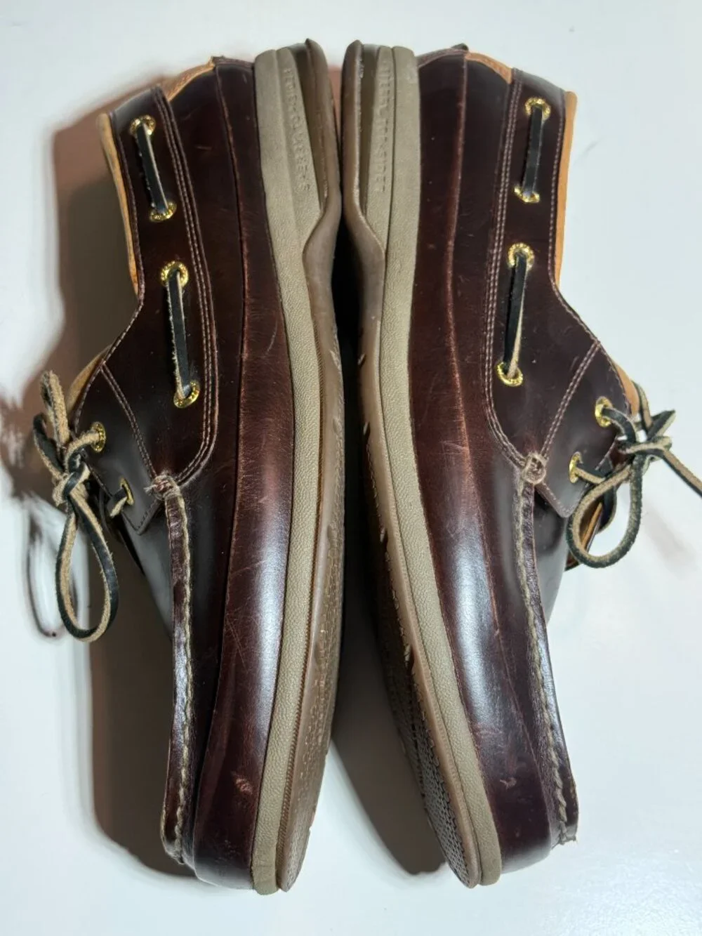 Sperry Top-Sider GOLD CUP Men's Boat Shoe Amaretto (Dark Brown) 0579052 Size 13W